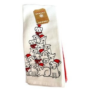 🎉HOST PICK🎉Casaba Christmas Dogs Kitchen Towel Set